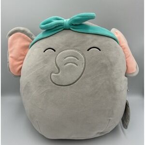 Kellytoy Squishmallows Gray Elephant Mila Plush NWT 12"